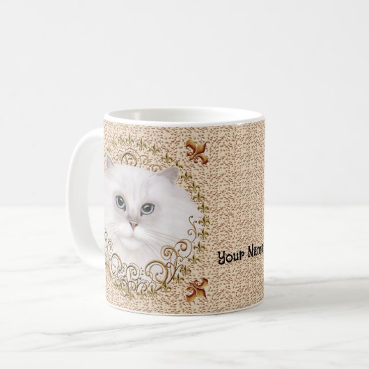 Lilie Persian Cat Tasse (Vorderseite Links)