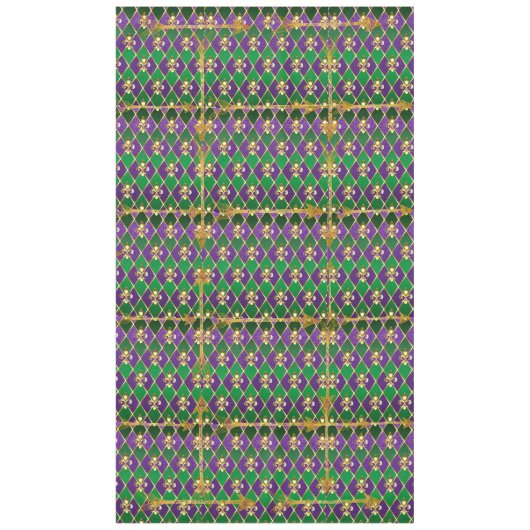 Lilie, Pfeile, Mardi Gras Tischdecke (Vorderseite)