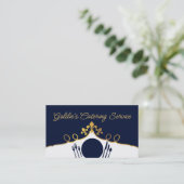 Lilie Platte Einstellung Koch Catering kulinarisch Visitenkarte (Stehend Vorderseite)