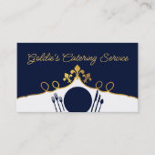 Lilie Platte Einstellung Koch Catering kulinarisch Visitenkarte (Vorderseite)