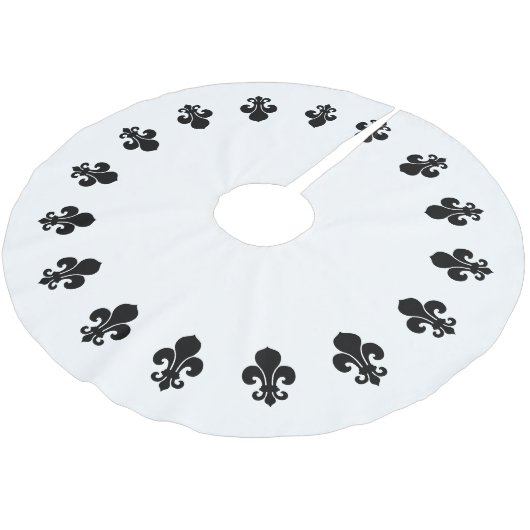 Lilie Polyester Weihnachtsbaumdecke (Schrägansicht)