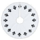 Lilie Polyester Weihnachtsbaumdecke (Vorderseite)