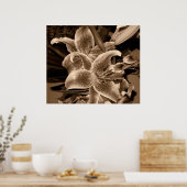 Lilie Poster (Küche)