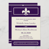 Lilie Poster Style Probe Dinner Einladung (Vorne/Hinten)