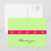 Lilie Postkarte (Vorne/Hinten)