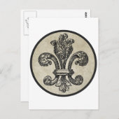 Lilie Postkarte (Vorne/Hinten)