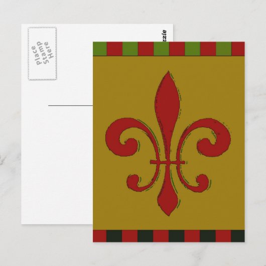 Lilie Postkarte (Vorne/Hinten)