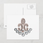 Lilie Postkarte (Vorne/Hinten)