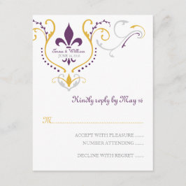 Lilie Reply Card RSVP Karte