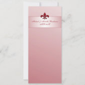 Lilie Ruby Anniversary Einladung (Rückseite)