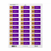 Lilie Rücksendeadressen-Aufkleber (Vorne)