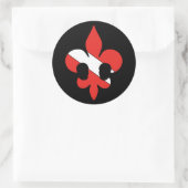 Lilie rund um Stickers (Tasche)