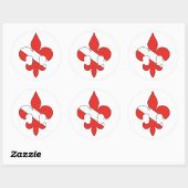 Lilie rund um Stickers (Blatt)