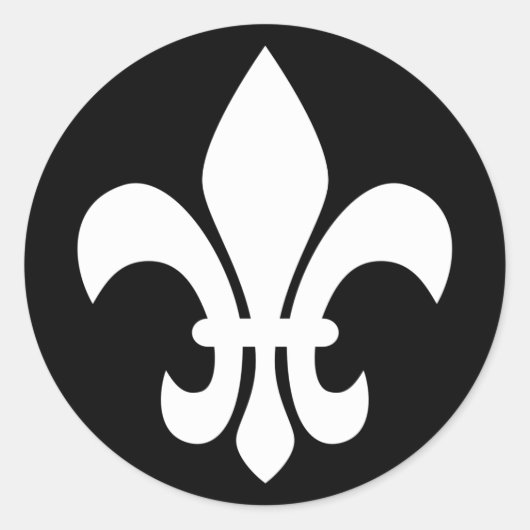 Lilie Runder Aufkleber (Vorderseite)