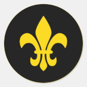 Lilie Runder Aufkleber (Vorderseite)