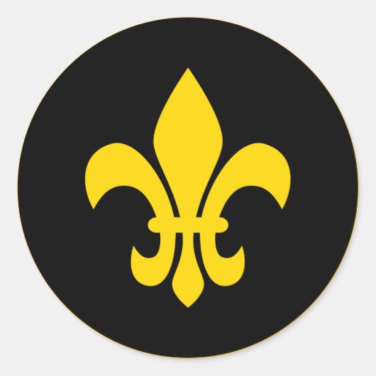 Lilie Runder Aufkleber (Vorderseite)