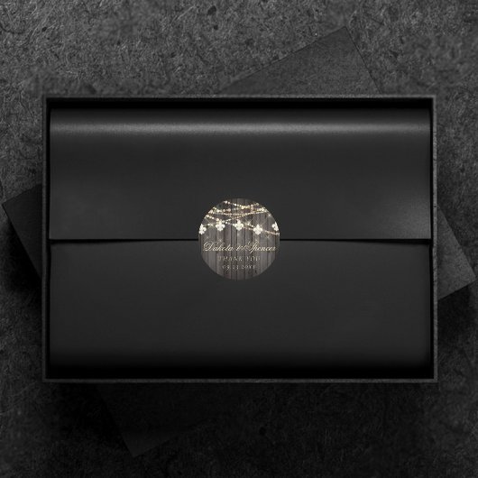 Lilie Rustikale Lichter | Boho Chic Wedding Runder Aufkleber