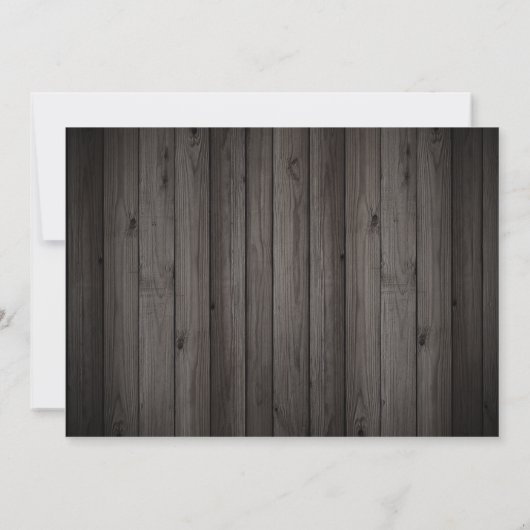 Lilie Rustikale Lichter | Boho Chic Wedding Save The Date (Rückseite)