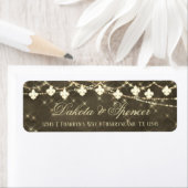 Lilie Rustikale Lichter | Boho Rücksendeadresse (Insitu)