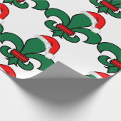 Lilie Santa Geschenkpapier (Ecke)