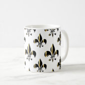 Lilie/Schwarz/Gold Kaffeetasse (VorderseiteRechts)