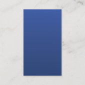 Lilie Silver Navy Blue Business Card Visitenkarte (Rückseite)