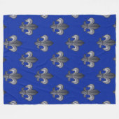 Lilie Silver und Blue Fleecedecke (Vorderseite (Horizontal))