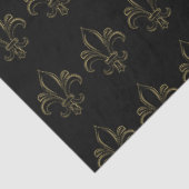Lilie Simple EleganBlack and Gold Seidenpapier (Ausschnitt)