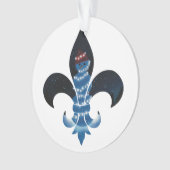 Lilie Snowman mit Lichtern auf Acrylic Ornament (Vorderseite)