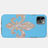 Lilie Sparkle Glitzer mardi gras Case-Mate iPhone Hülle (Rückseite (Horizontal))