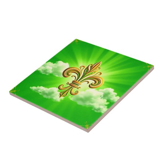 Lilie St. Patricks Day Fliese (Seite)