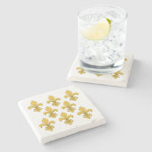 Lilie Steinuntersetzer (Seitenansicht)