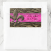 Lilie Sticker Brown Pink Zebra Juwelier (Tasche)