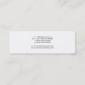 Lilie - Stripey Mini Visitenkarte (Rückseite)