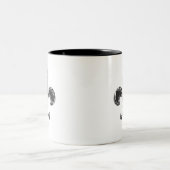 Lilie - Stripey Zweifarbige Tasse (Mittel)