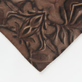 Lilie Styled Imitats Leather Pattern Fleecedecke (Ecke)