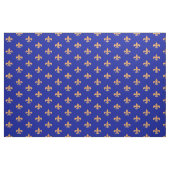 Lilie-Symbol - heraldische Königlilie | Blau Stoff (Fat Quarter (45,7 x 55,9 cm))