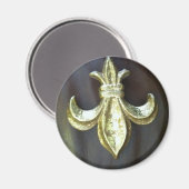 Lilie über Brown Magnet (Vorderseite/Rückseite)