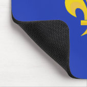 Lilie über Royal Blue Mouse Pad Mousepad (Ecke)