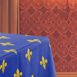Lilie über Royal Blue Tablecloth Tischdecke