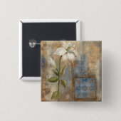 Lilie und Fliese Button (Vorne & Hinten)