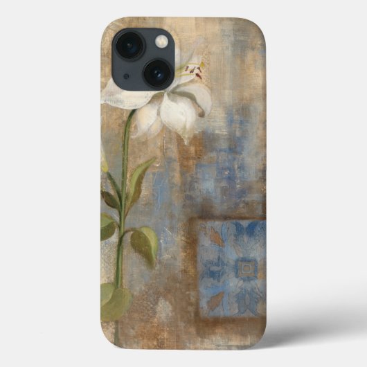 Lilie und Fliese Case-Mate iPhone Hülle (Rückseite)