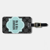 Lilie und Frau Reisegepäck Gepäckanhänger (Vorderseite horizontal)