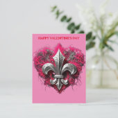 Lilie Valentines Feiertagskarte (Stehend Vorderseite)