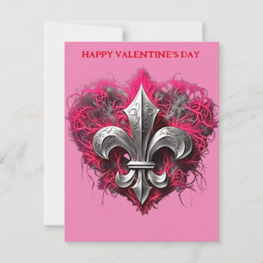 Lilie Valentines Feiertagskarte (Vorderseite)