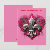 Lilie Valentines Feiertagskarte (Vorne/Hinten)