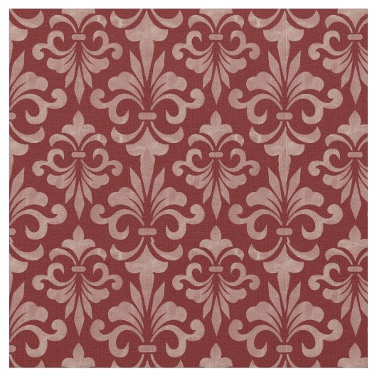 Lilie Vintag Französisch Elegantes Royal Pattern Stoff (Nahaufnahme)