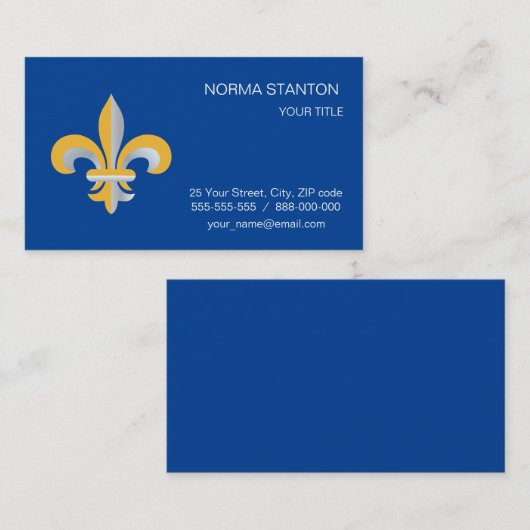 Lilie Visitenkarte (Vorne/Hinten)