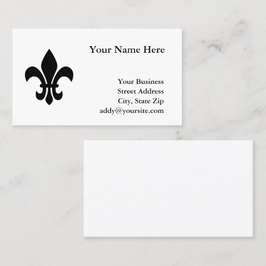 Lilie Visitenkarte (Vorne/Hinten)