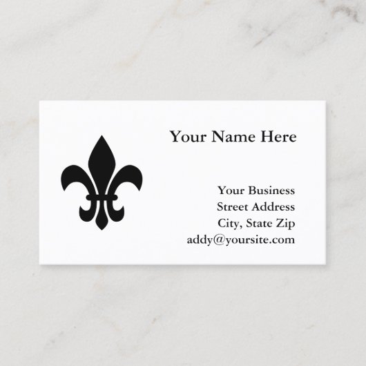 Lilie Visitenkarte (Vorderseite)